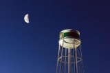Moon & Water Tower 20110326