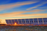 Solar Array At Sunrise 20111217