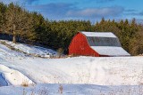 Red Barn In Winter 20120205