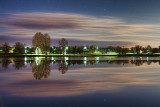 Lower Reach Basin At Night 22861