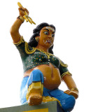 Pregnant goddess on the roof of a Kaliamman Temple, Tamil Nadu http://www.blurb.com/books/3782738