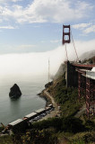 Rushing Fog Through the Golden Gate Bridge
