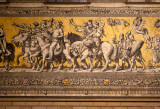 Detail of The Procession of Princes.  This is made up of 25,000 Meissen porcelain tiles.