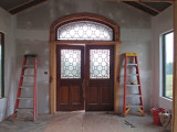 The entryway as seen from inside