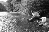 Panning gold on the Coquille River