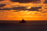 Tillamook Head Lighthouse at sunset