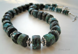 geniune turquoise and sterling silver necklace