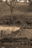 Soldiers at Burnside Bridge, Antietam Battlefield