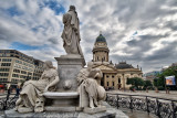 Germany - Statue of Friedrich Schiller with Deutscher Dom at back.jpg