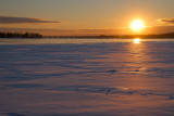 21 janvier : froid intense et soleil couchant sur lOutaouais / January 21st: deep cold and sunset on the Ottawa River