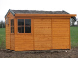 Finished (orange!) shed February 2012