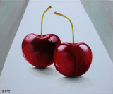 oil painting: The Red Couple - Cherries