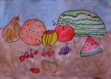 fruits, Alina, age:5
