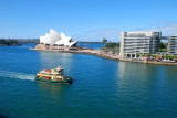 Sydney ferry passing the Opera House