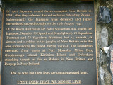 One of the WW2 memorials in PNG