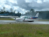 Plane crash on the runway August, 2004