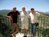 Dave Jim and Phil on Lookout Point, Ronda