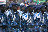 The Police marching in the procession