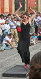STREET PERFORMER DANCING THE FLAMENCO