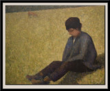 Boy Sitting in a Meadow, about 1882-3