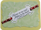 Challenge card for OWH Clean & Simple using background and sentiment stamps from StampersBest.com