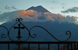 Sunset Clouds Ring Volcano