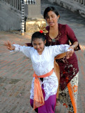 Indonesia 2 May 2012 436 Bali Dance Teacher and Student