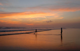 Indonesia 2 May 2012 591 Bali Kuta Sunset Girl Runs