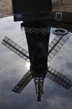 Skidby Windmill reflected on a table