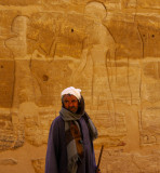 Bedouin tribesman, Habu Temple, Luxor, Egypt, 2011