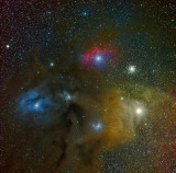 Rho Ophiuchi Panel 2 HaLRGB 130 60 60 60 70 reprocess