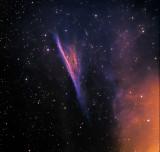 Pencil Nebula Ha O111 bicolour