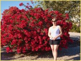 Martina and bougainvillea