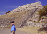 Kyle viewing the ruins