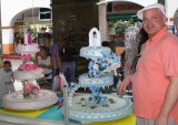 Frank and cakes in Cuernavaca