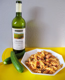 Fusilli with duck and courgette sauce...