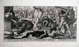 Hercules fighting with the hydra