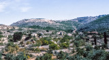 On way to Nazareth – looking back at Jerusalem