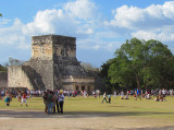 le temple du jaguar adossé au jeu de balle