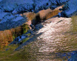 reflet solaire dans l'ombre