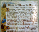 Manuscrit de la mansion del Marqués de Duquesne