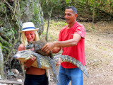 la pose crocodile