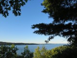 le fleuve à travers la verdure
