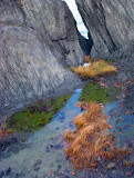 l'eau sur les rochers