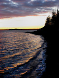 pointe à l'épinette le soir