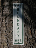 Mt Rainier National Park Boundary marker