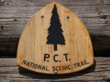 PCT Sign on Chinook Pass walkway