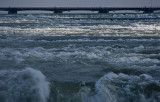 The river rushes to the brink...