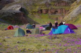 tjaldstaur vi Skessugljfur - Camping place at Skessugljfur