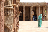 Ruins with Woman in Turquoise Sari!.JPG